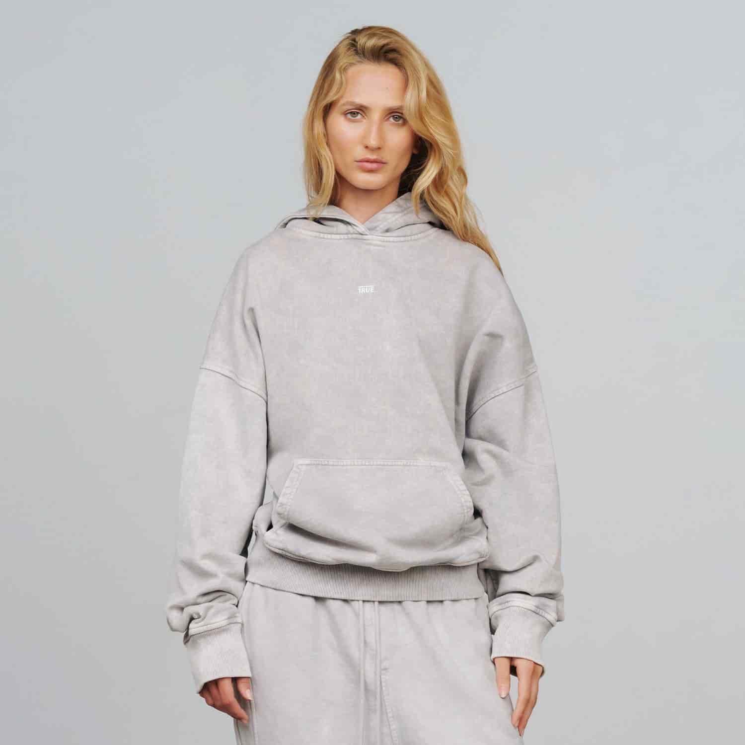 True Classic Hoodie - Washed Gray - miniatura 2