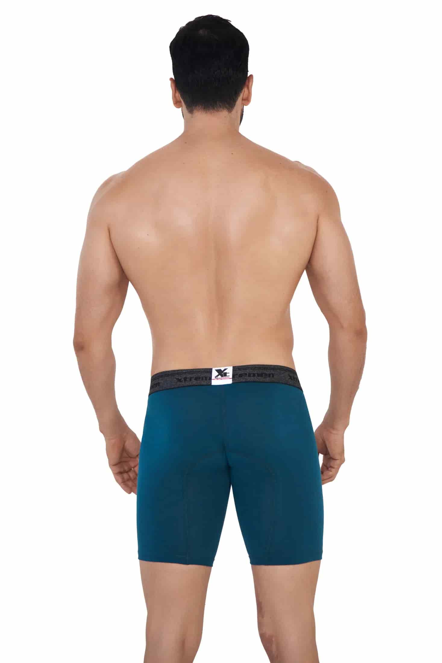 BOXER ALGODÓN DEPORTIVO FONDO ENTERO PETROLEO JASPE - miniatura 2