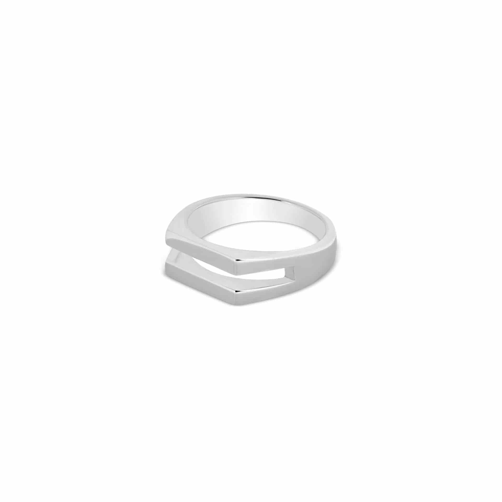 SPLIT VITO | ANILLO EN PLATA LEY 950 - miniatura 4