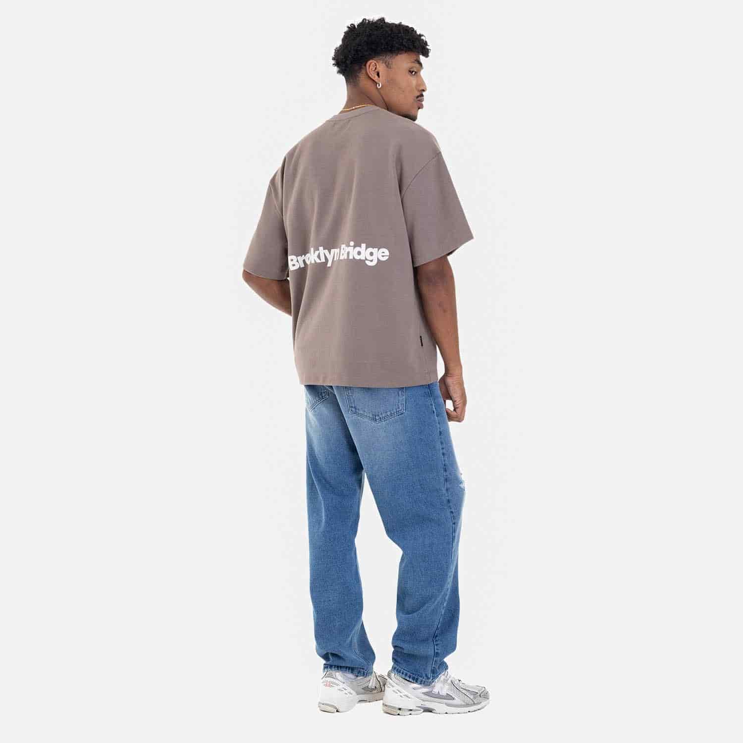 Clean Relaxed Fit Jeans Mid Blue - miniatura 10