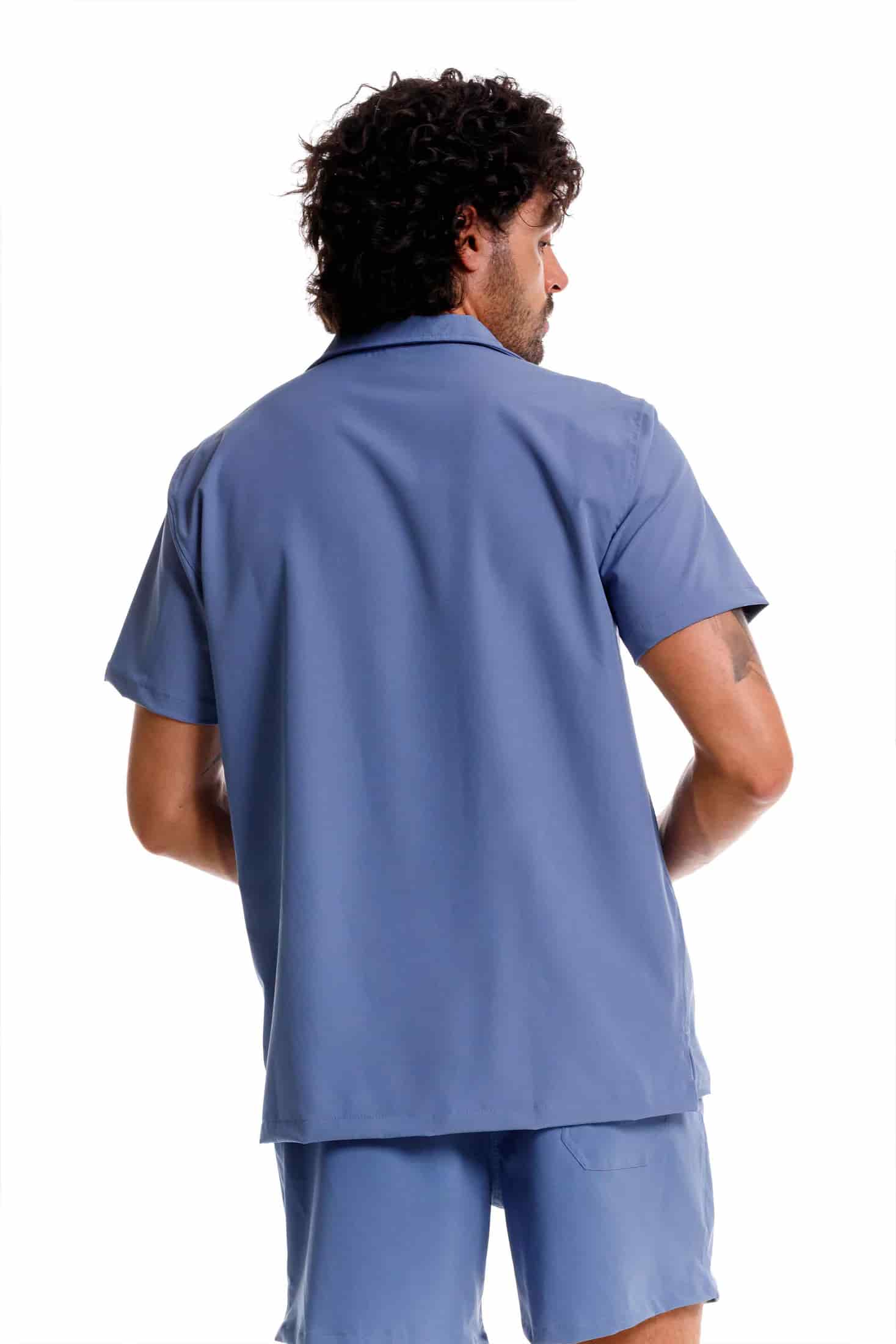 Camisa Playera Azul - miniatura 3
