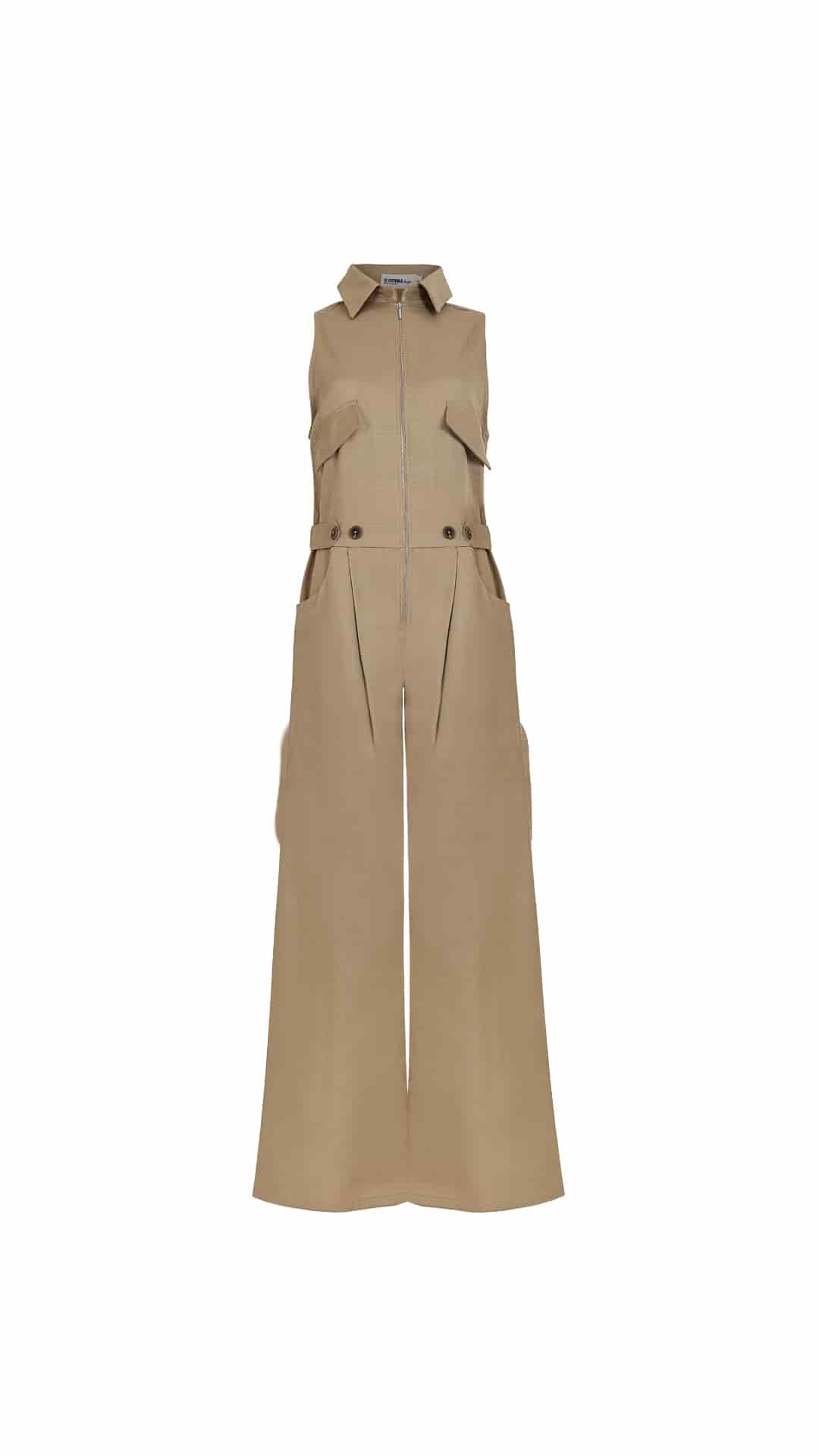 Jumpsuit Dune de tencel/algodón | Camel - miniatura 3