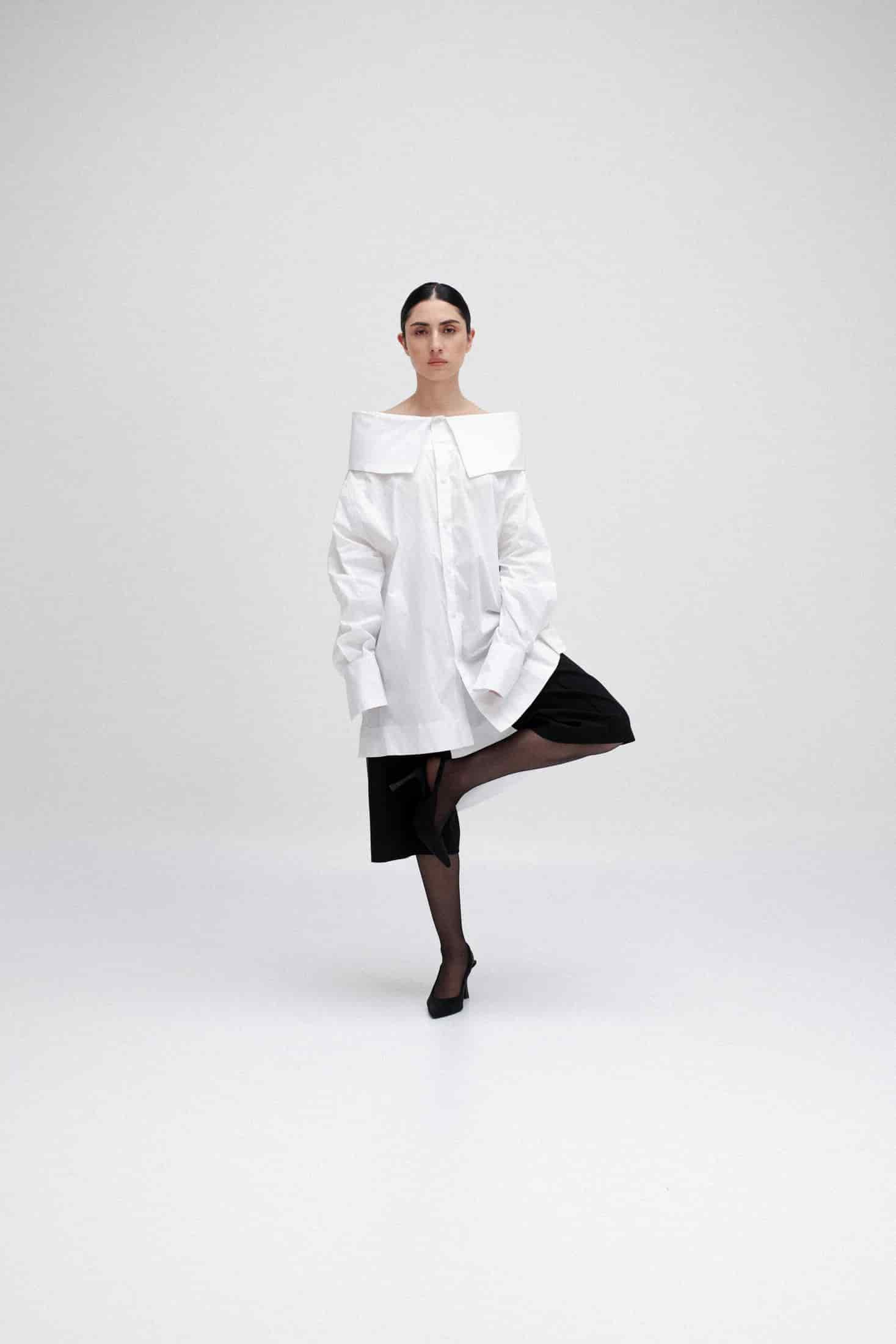 WIDE COLLAR SHIRT - miniatura 1