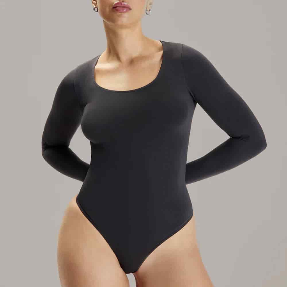 Body Manga Larga  Cuello Redondo Para Mujer | Lunia - miniatura 4