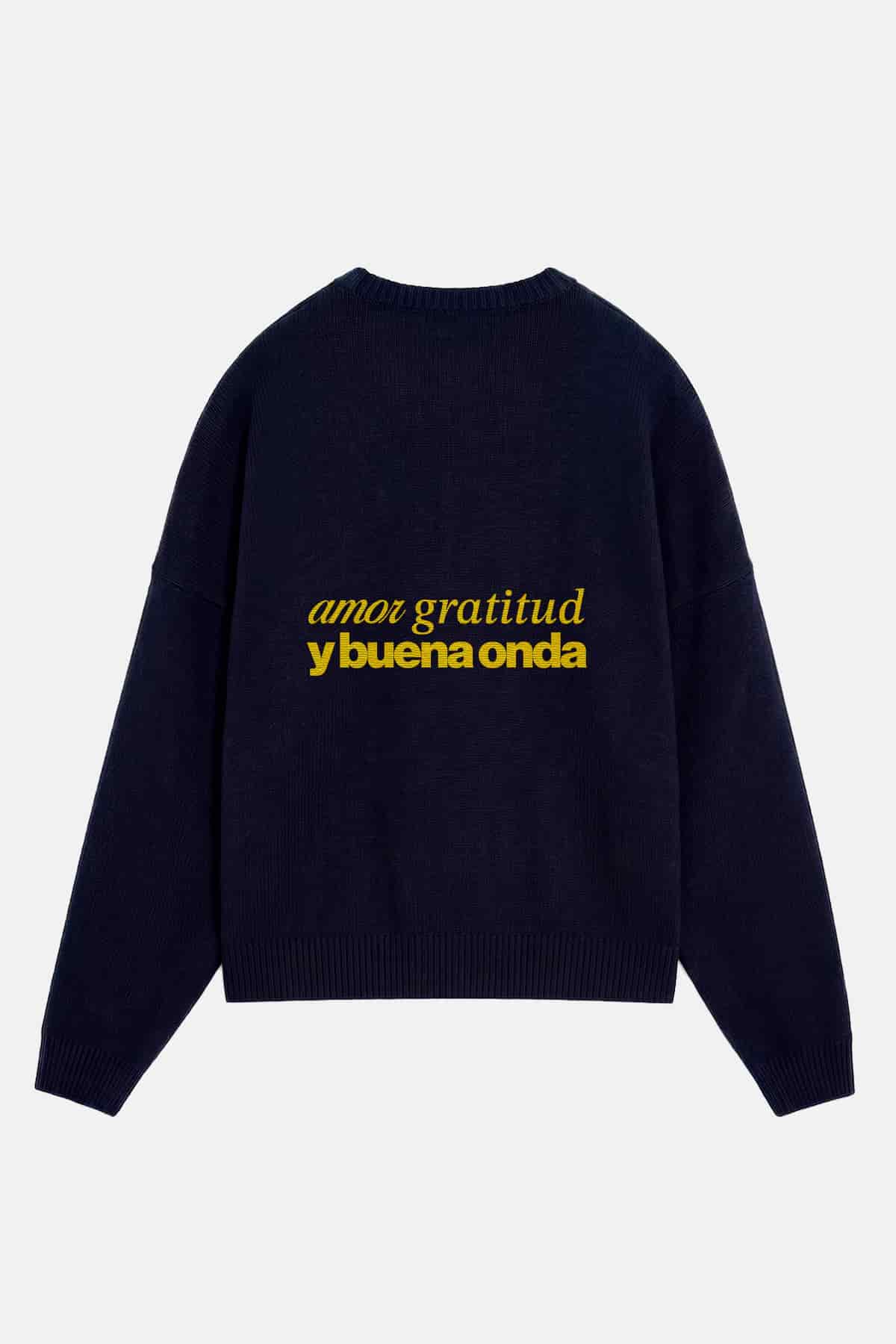 Heart Sweater Navy - miniatura 2