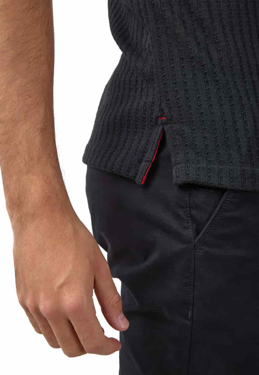 Polo tejida negra - miniatura 9