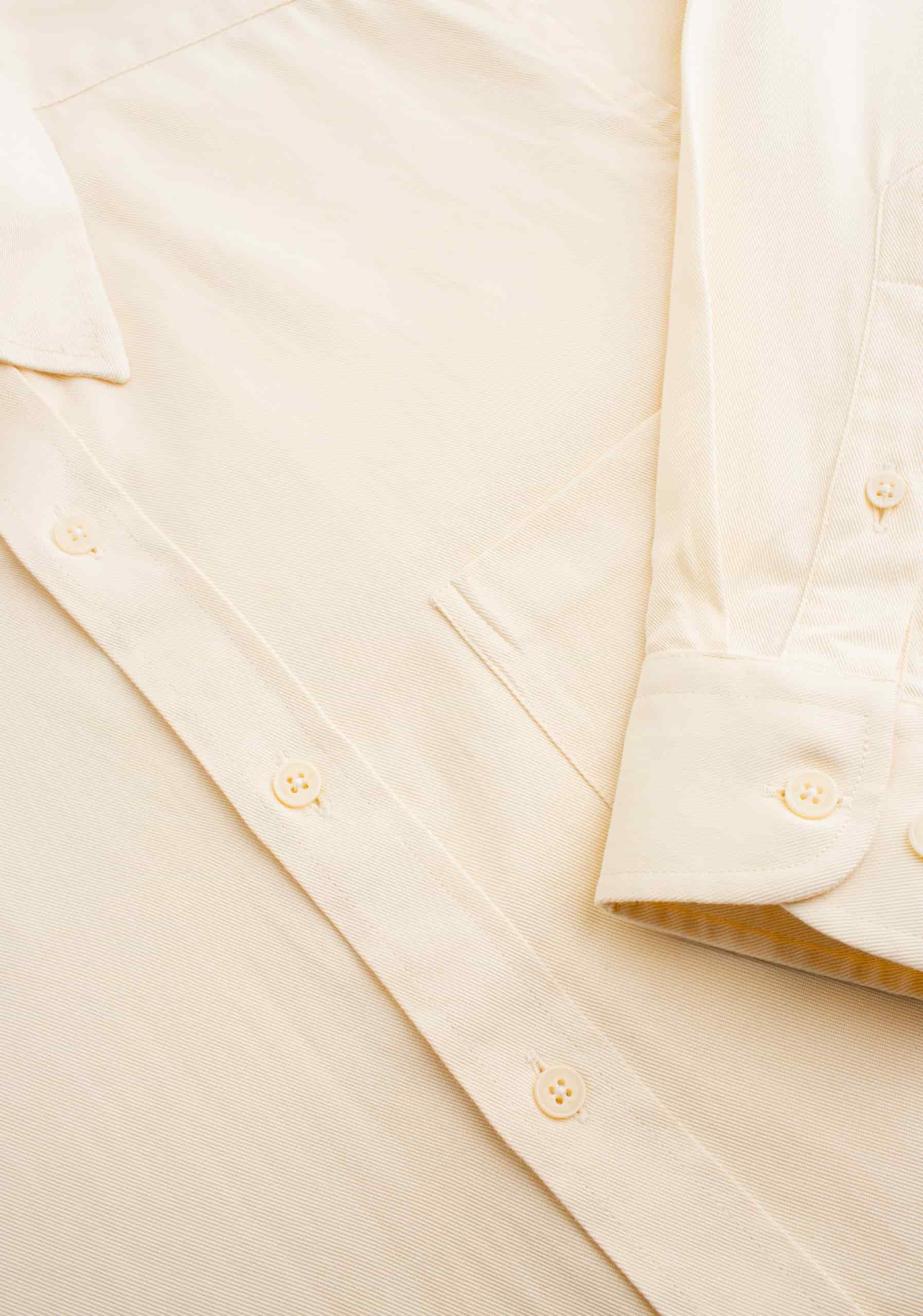 Camisa H Hamilton Tencel Beige - miniatura 2