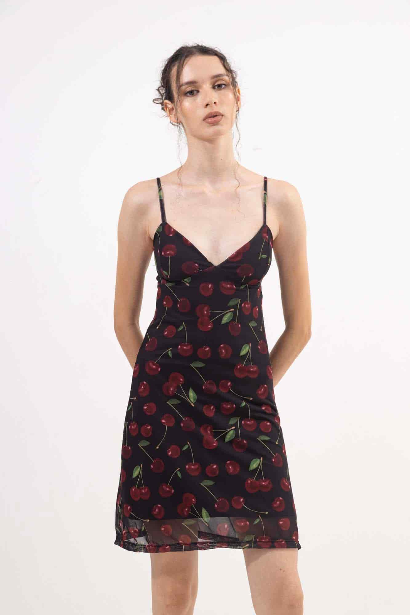 CHERRY MESH DRESS - miniatura 5