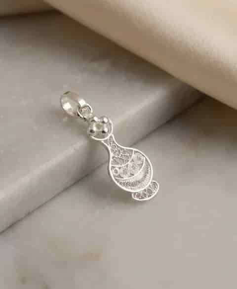 Dije en Plata Personalizado Nacimiento - miniatura 1