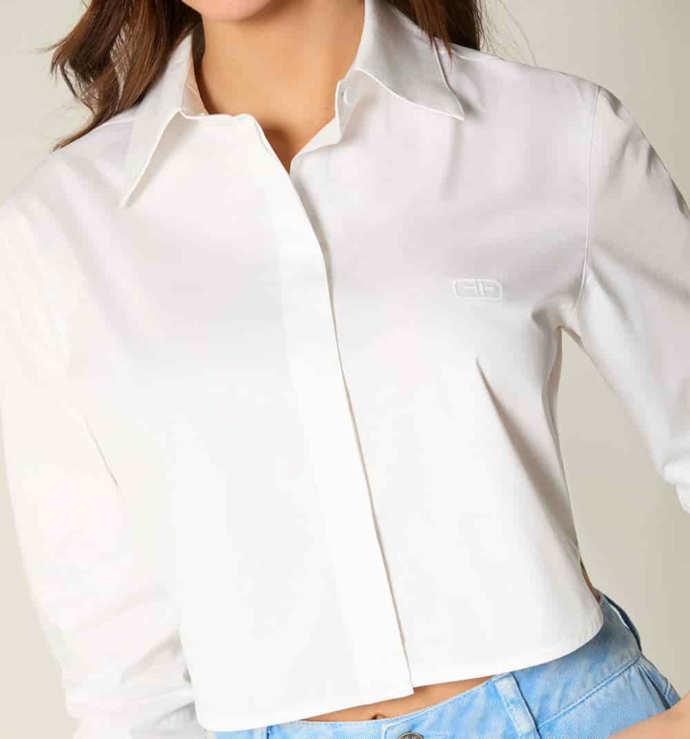 Blusa camisera boxy manga larga - miniatura 4