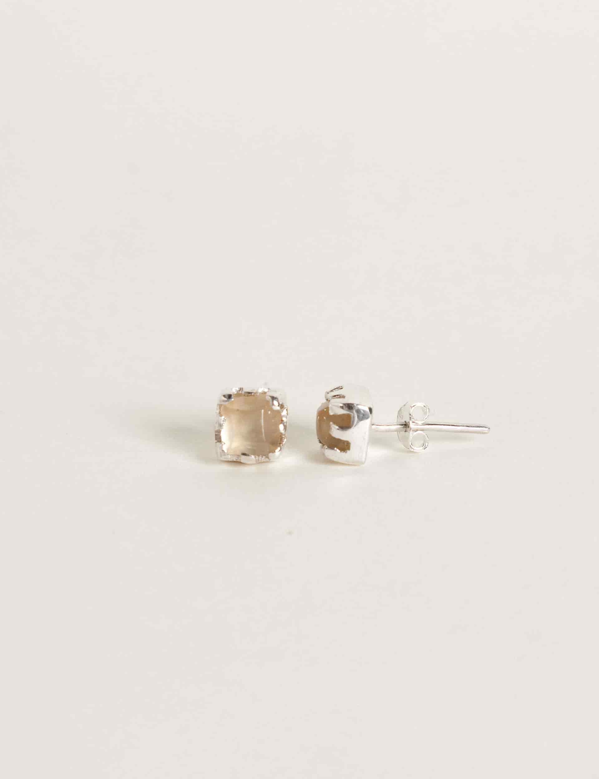 Aretes Topo Rombo Trenzado - miniatura 2