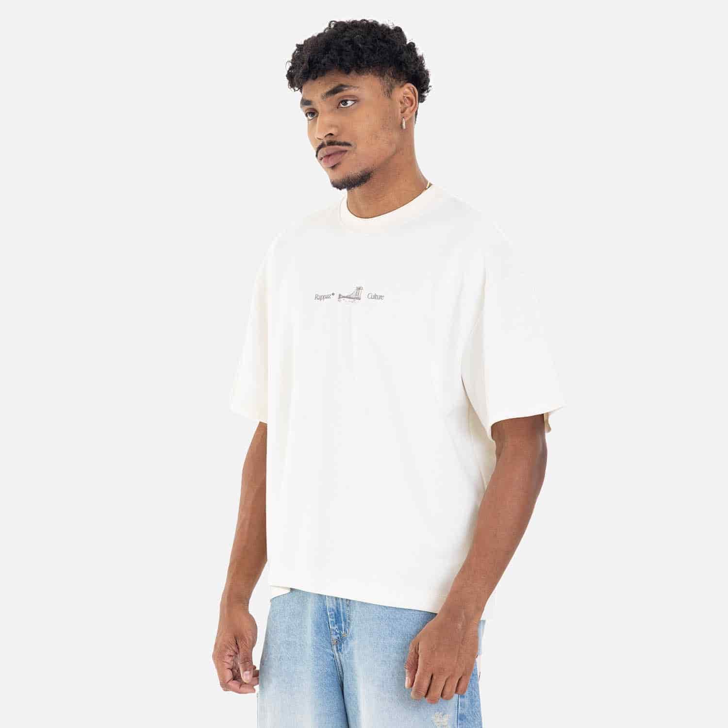 Boxy Fit Tee Brooklyn Bridge Ivory - miniatura 8