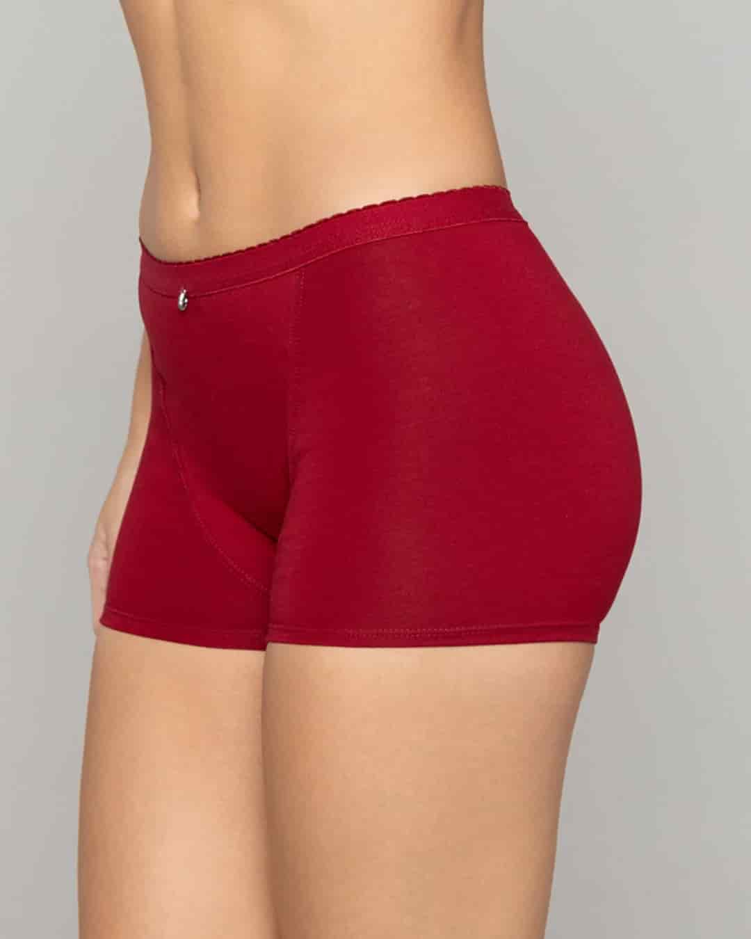 Boxer Femenino Tiro Alto Control Suave en Algodón con Efecto Levanta Cola Ref. 8058 - miniatura 8
