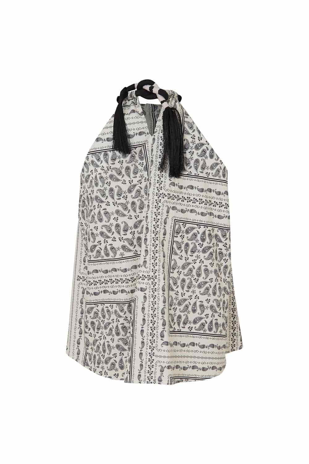 Blusa baia print negro natural - miniatura 3