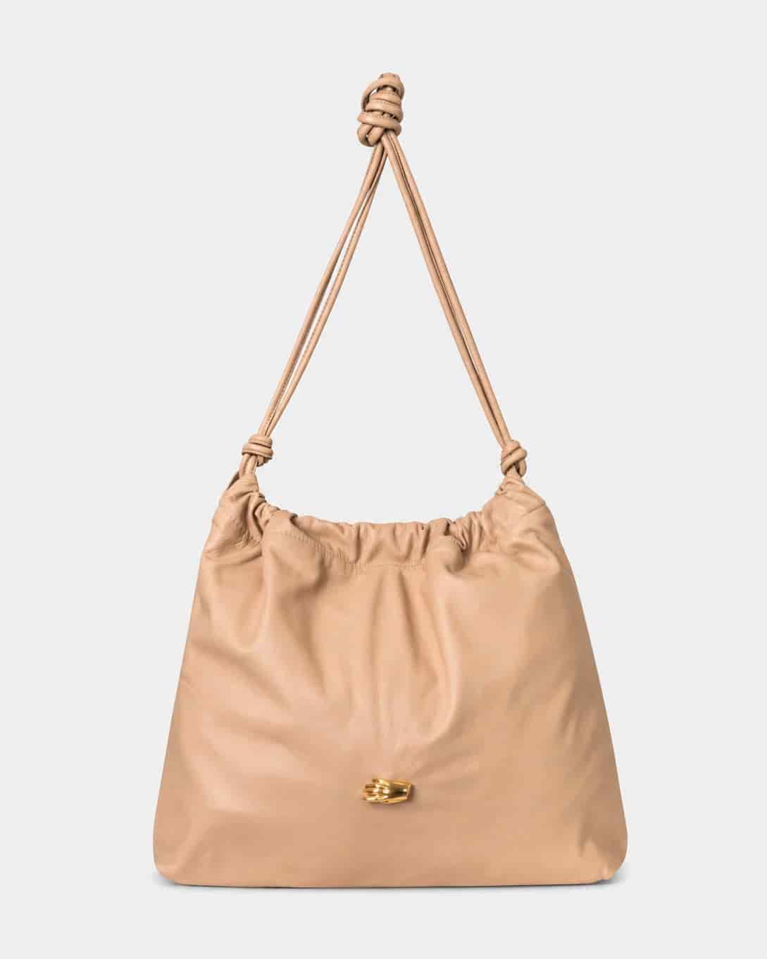 Le Sac G Beige Leather Bag - miniatura 1