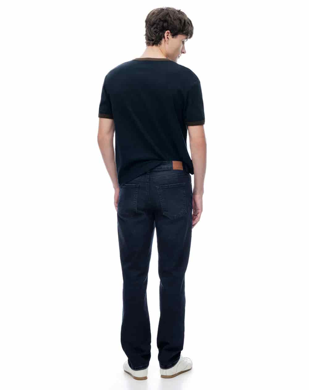 Jean slim tiro medio indigo oscuro hombre - miniatura 2