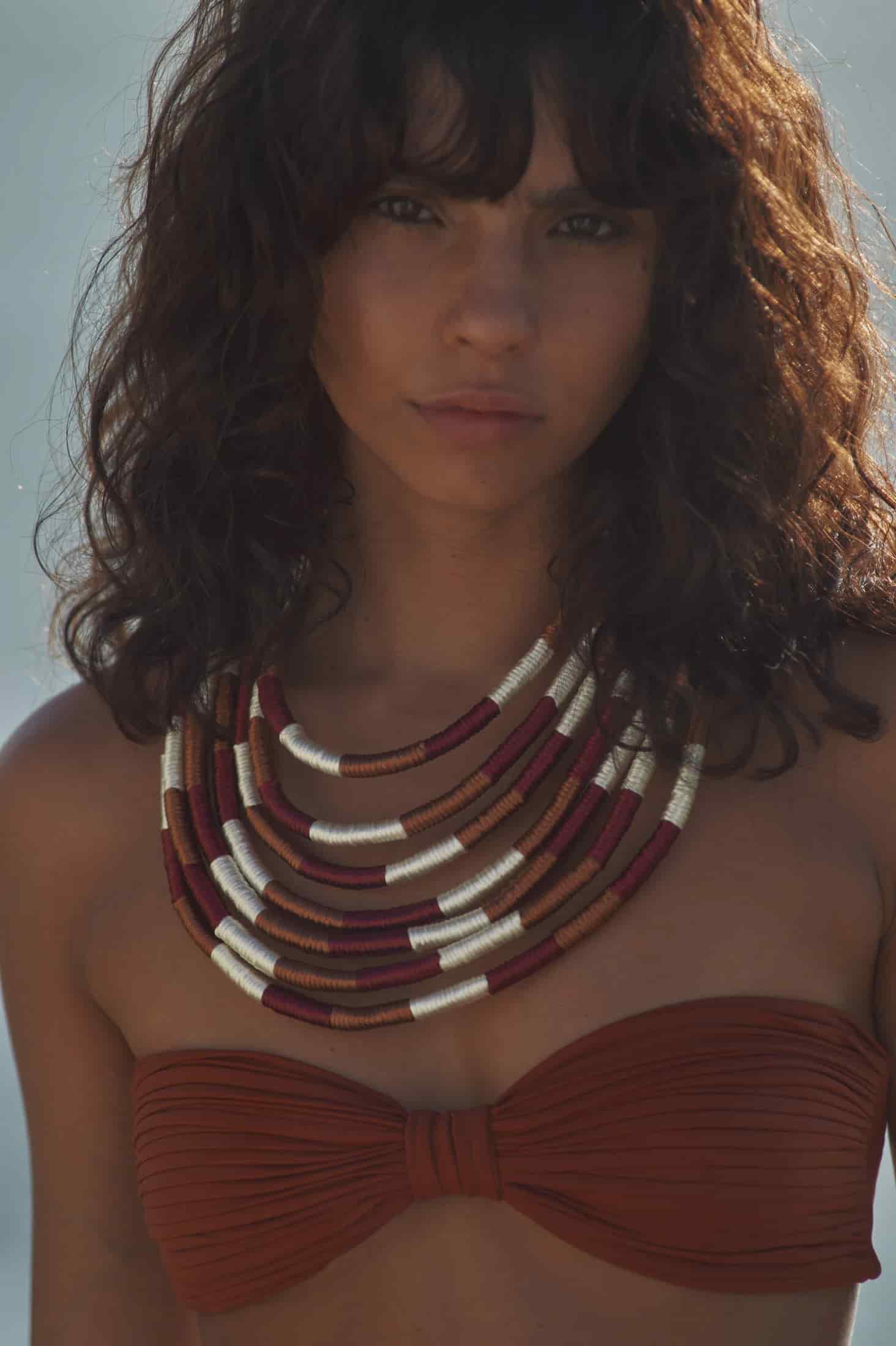 Sierra Necklace / Fuchsia Argan - miniatura 2