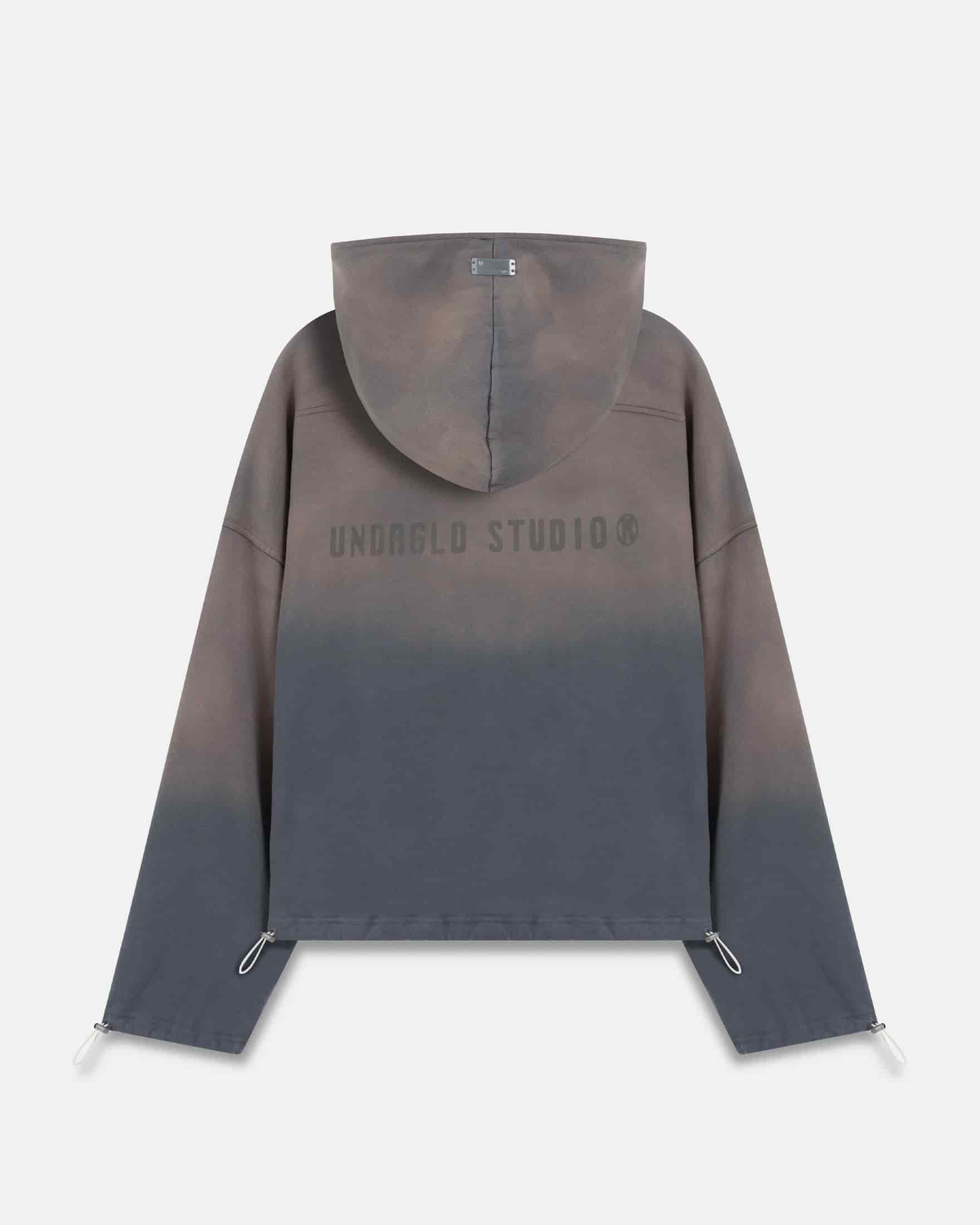 Spring Worn Logo Toggle Adjusted Hoodie Sandblast Gray - miniatura 3