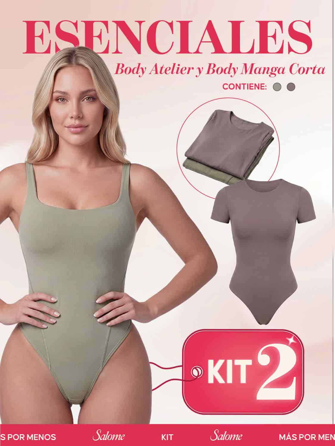 Kit Body Atelier Espalda Profunda & Manga Corta Sin Costuras | Salome 5004 & 5007 | 01L5 - miniatura 3