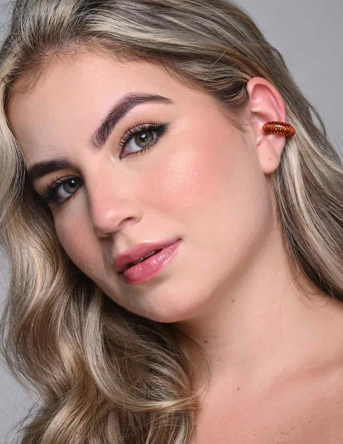 Ear Cuff Luna Llena Café - miniatura 2