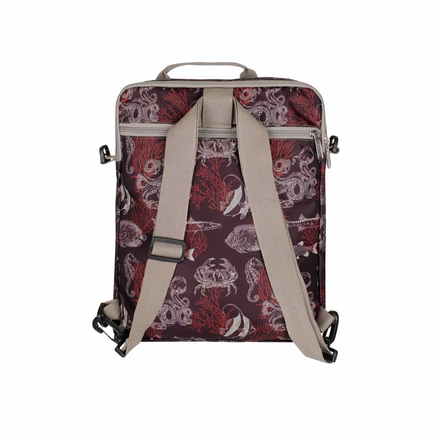 Bolso Manos Libres Convertible a Morral Citybags ULTRA Coral - miniatura 5