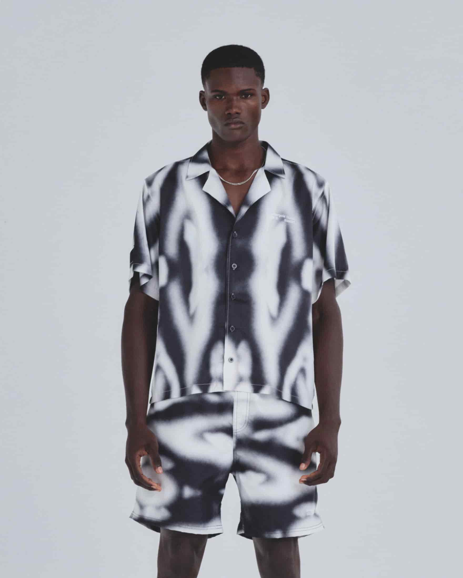 Basics Undergold Studio Silk Shirt Blur Pattern - miniatura 2