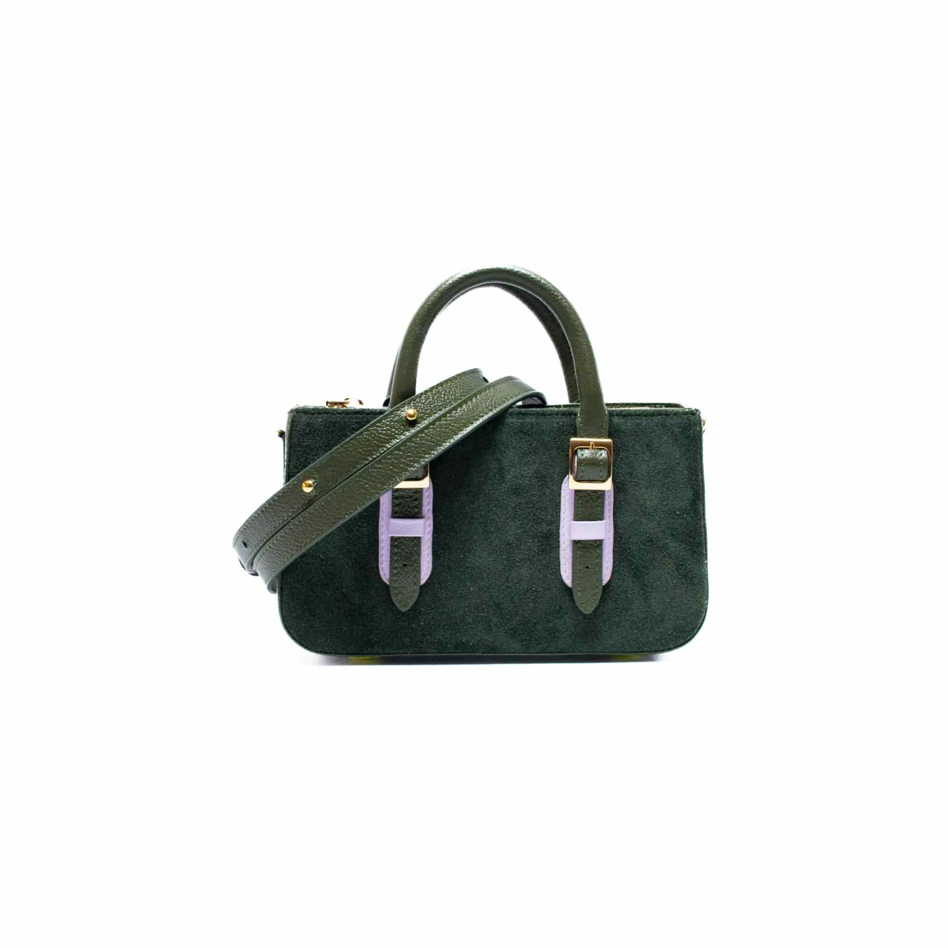 LOVELY BAG MICRO - Verde Botella x Malva - miniatura 1