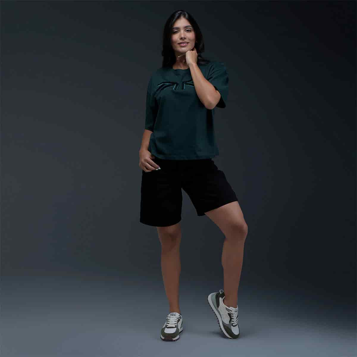 Short Negro Denim Mujer - miniatura 3