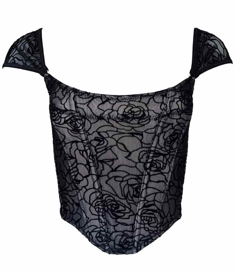 CORSET REVERIE NEGRO - miniatura 1