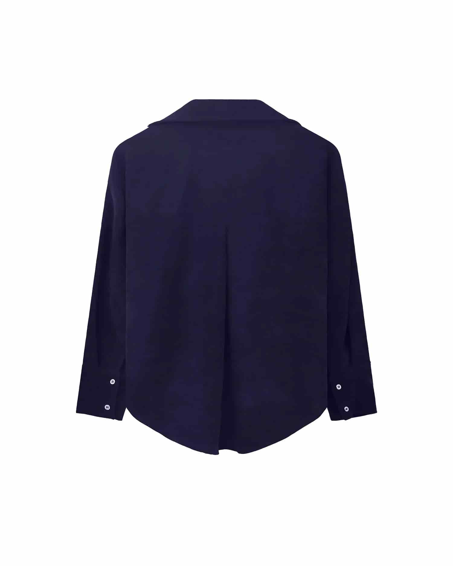 Camisa Clasica Pana Azul - miniatura 8