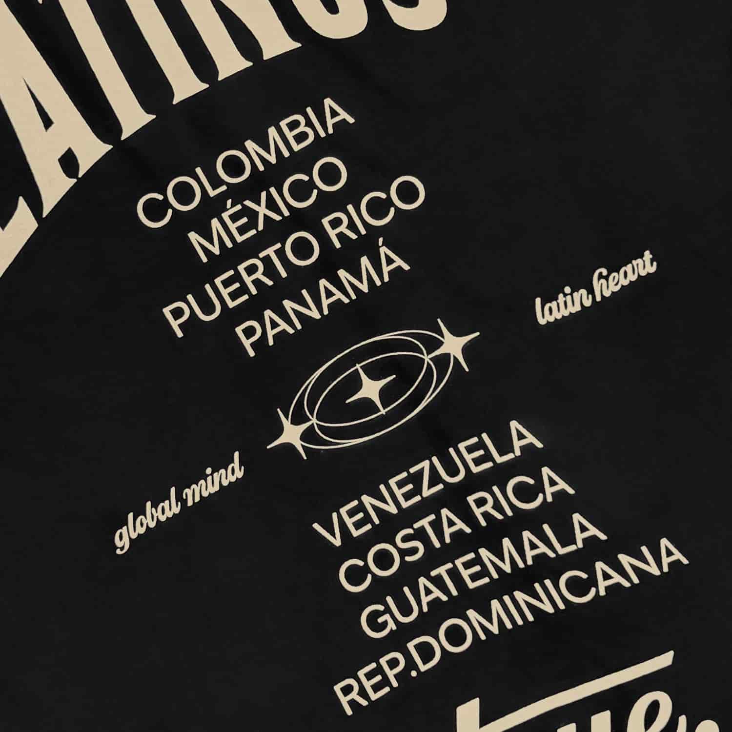 Latinos Oversized T-Shirt - Black - miniatura 7