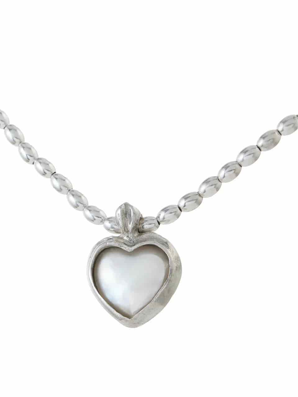 PEARL HEART NECKLACE - miniatura 1