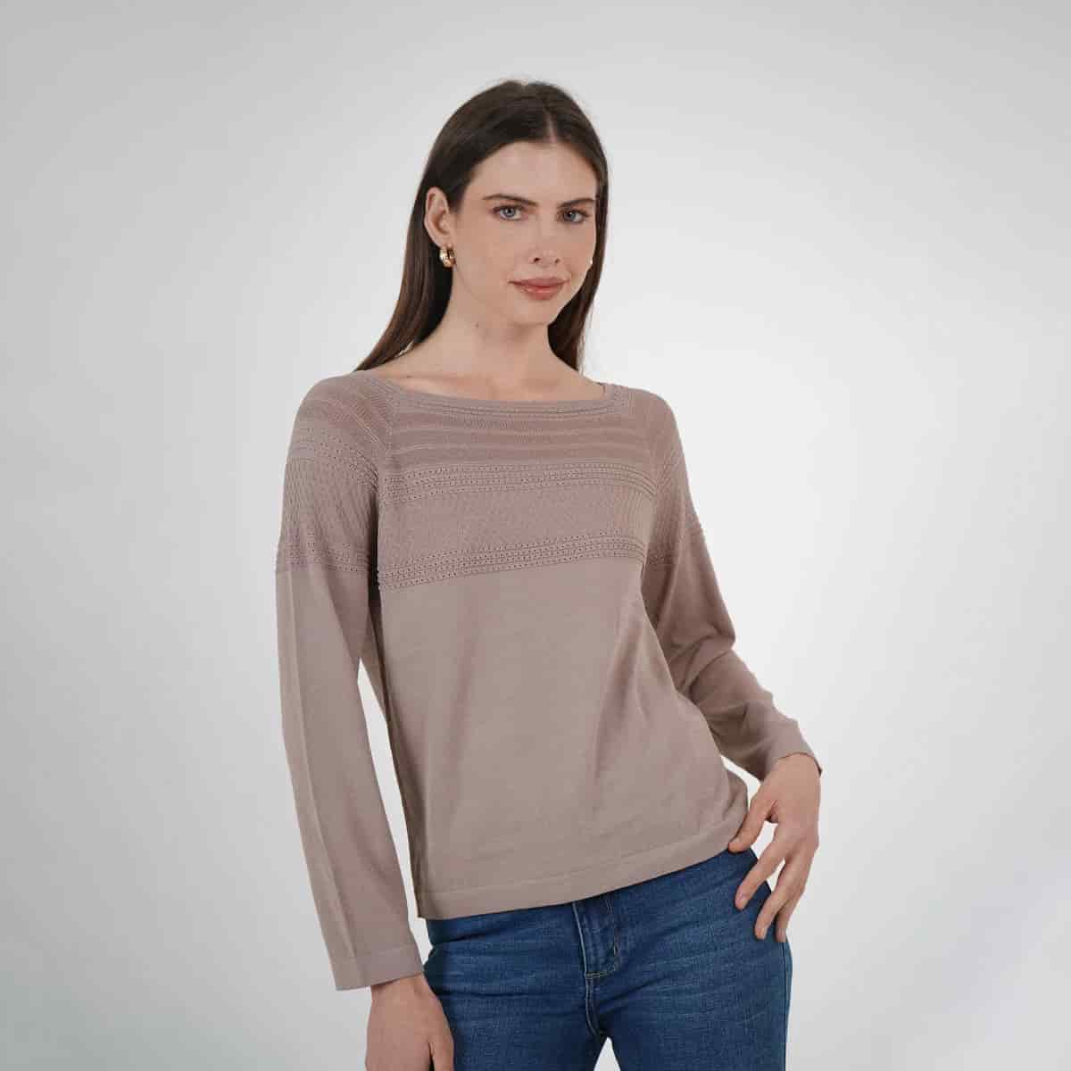 Sweater Cuello Redondo Manga Larga - miniatura 6
