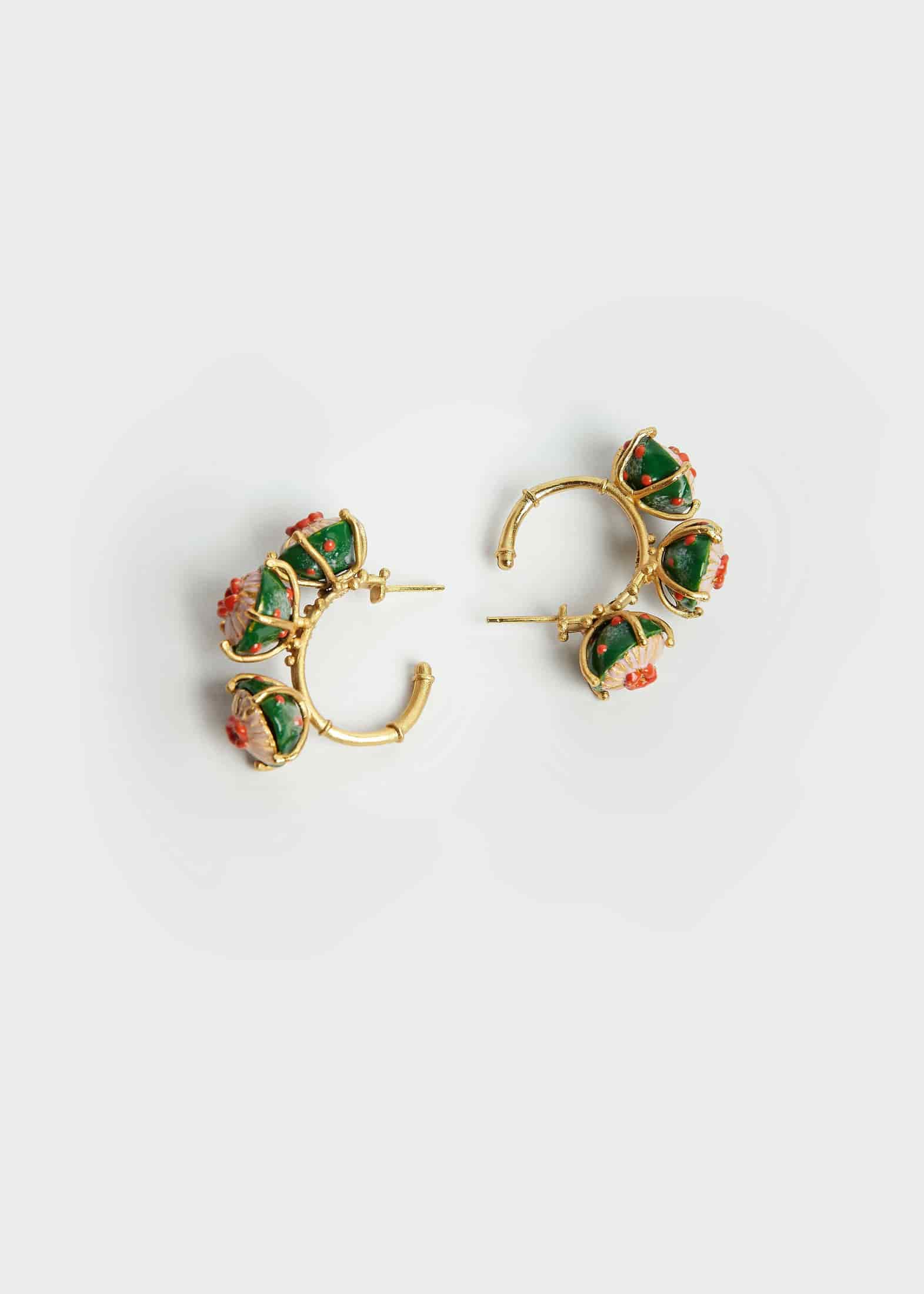 MAXI HOOP EARRINGS "SOMBRERITO" - miniatura 1