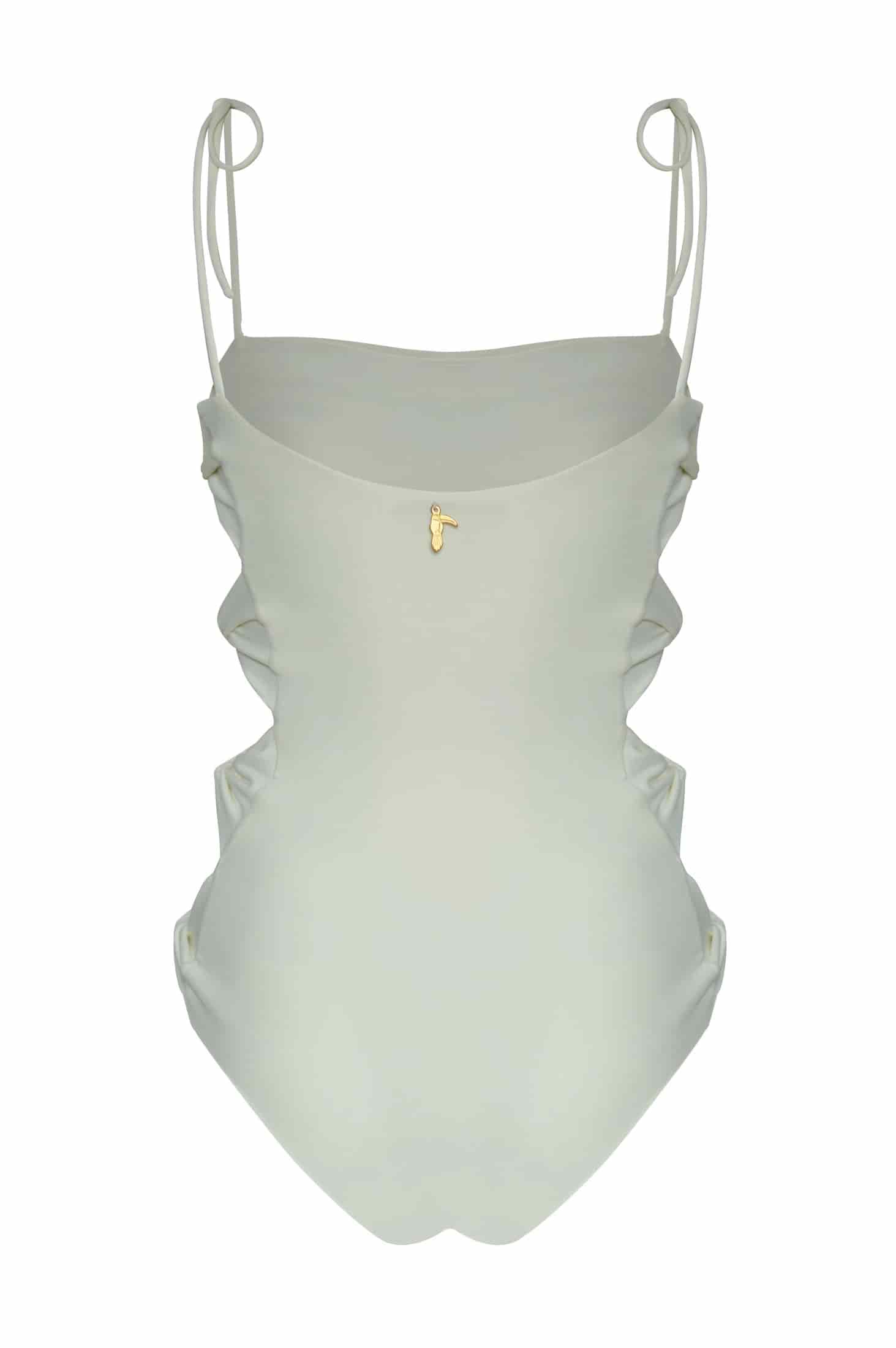 Tejada Pleated One Piece / Ivory - miniatura 3