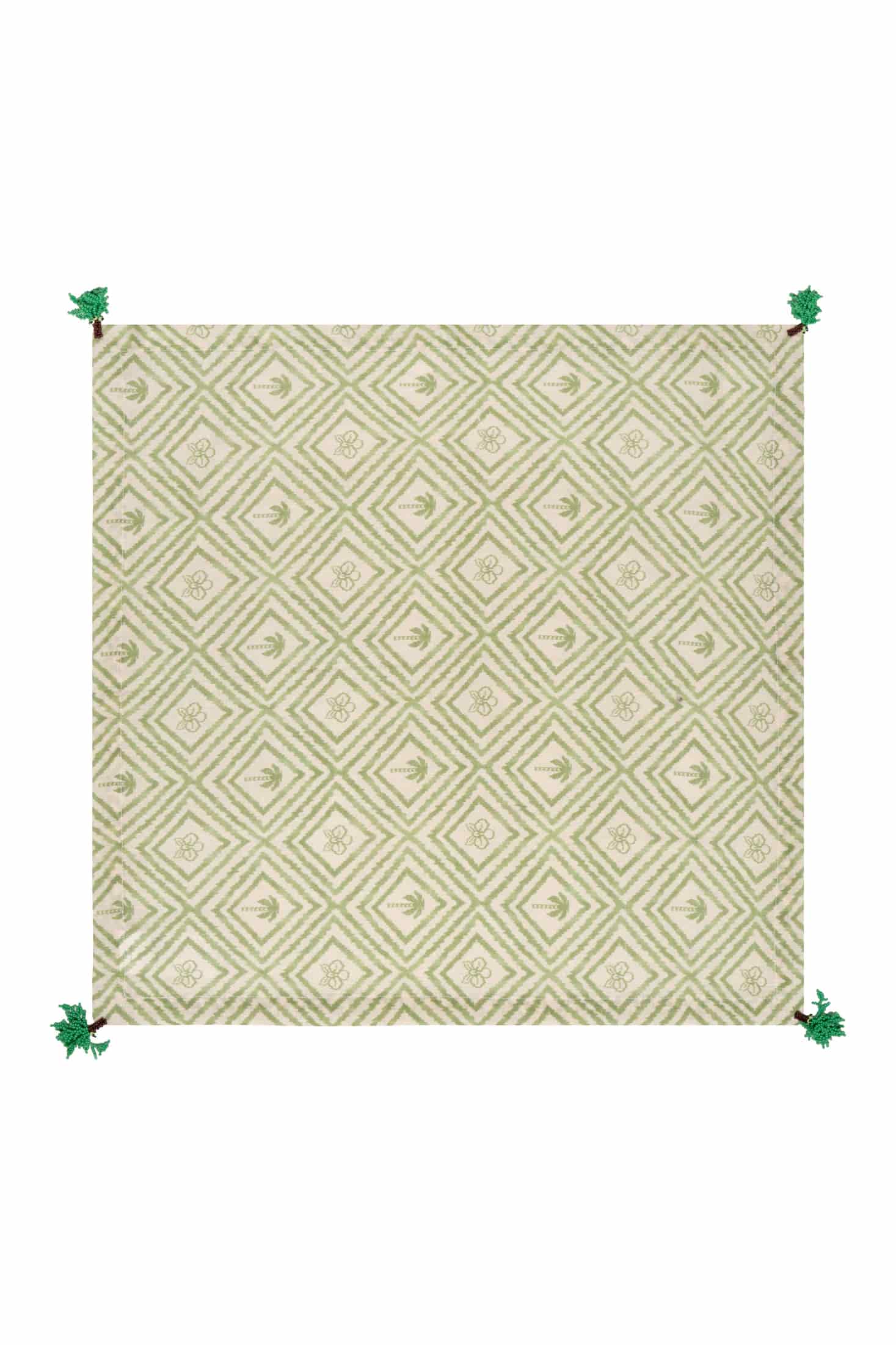 Green Palms Linen Napkins / Set of 4 - miniatura 2