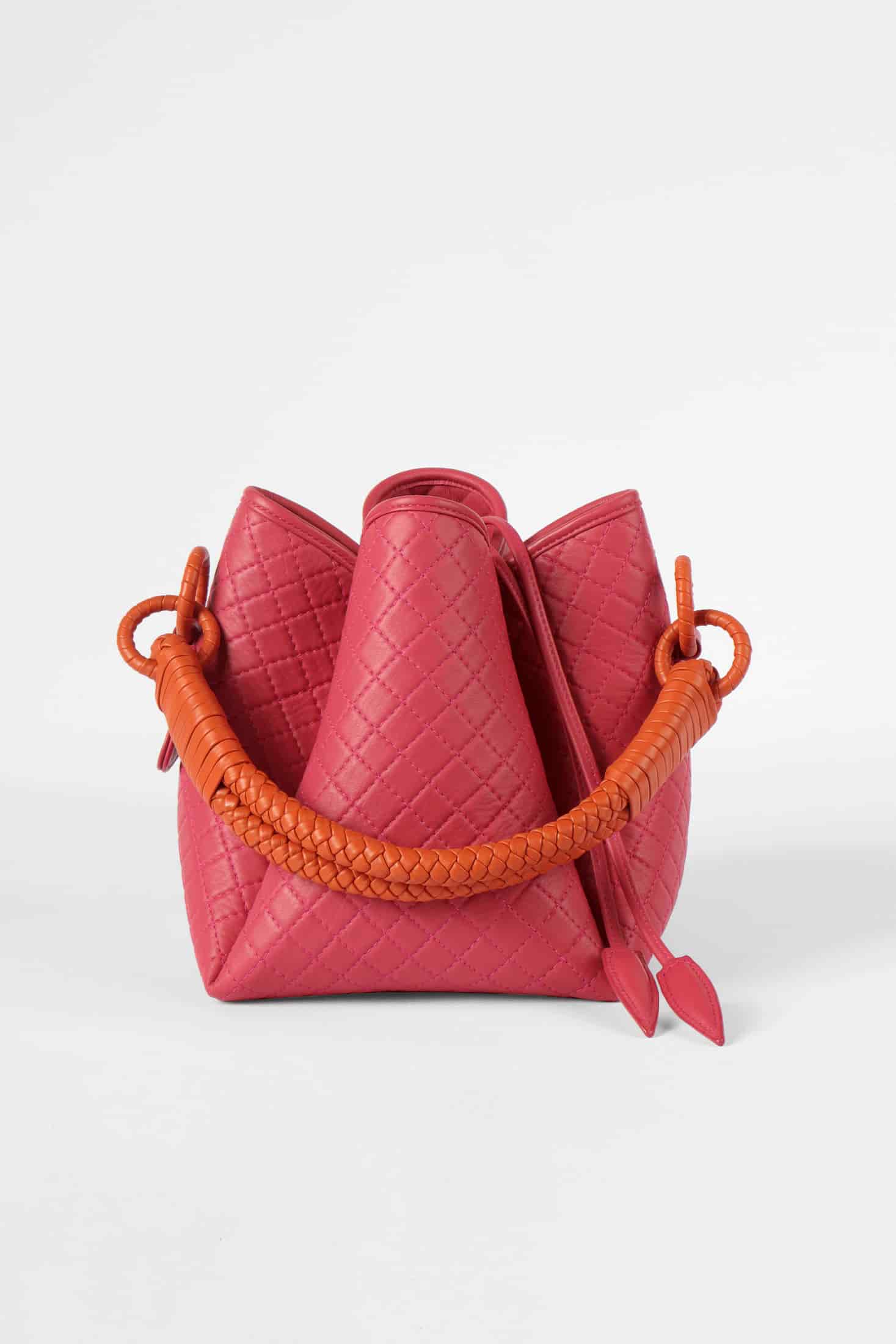 Tulip Bucket Bag, Pink & Orange - miniatura 1