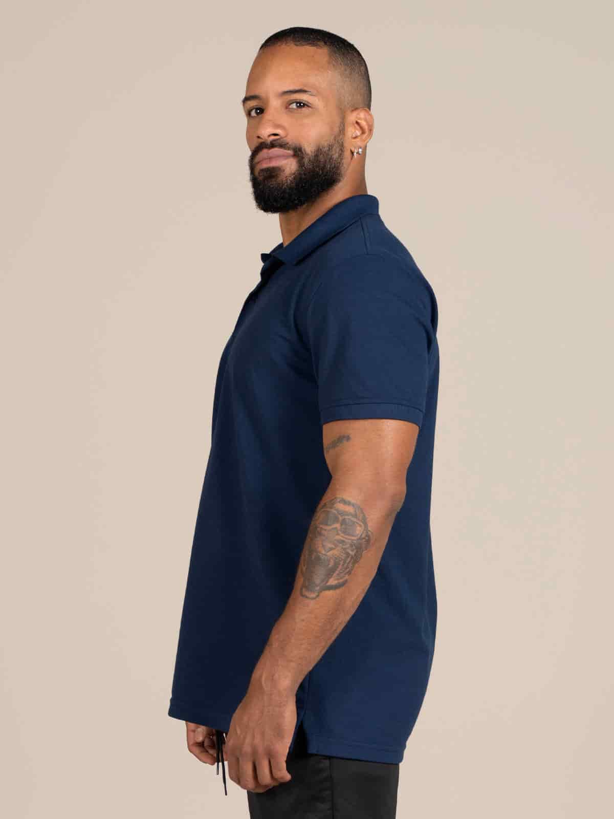 Polo camiseta hombre Azul - miniatura 2