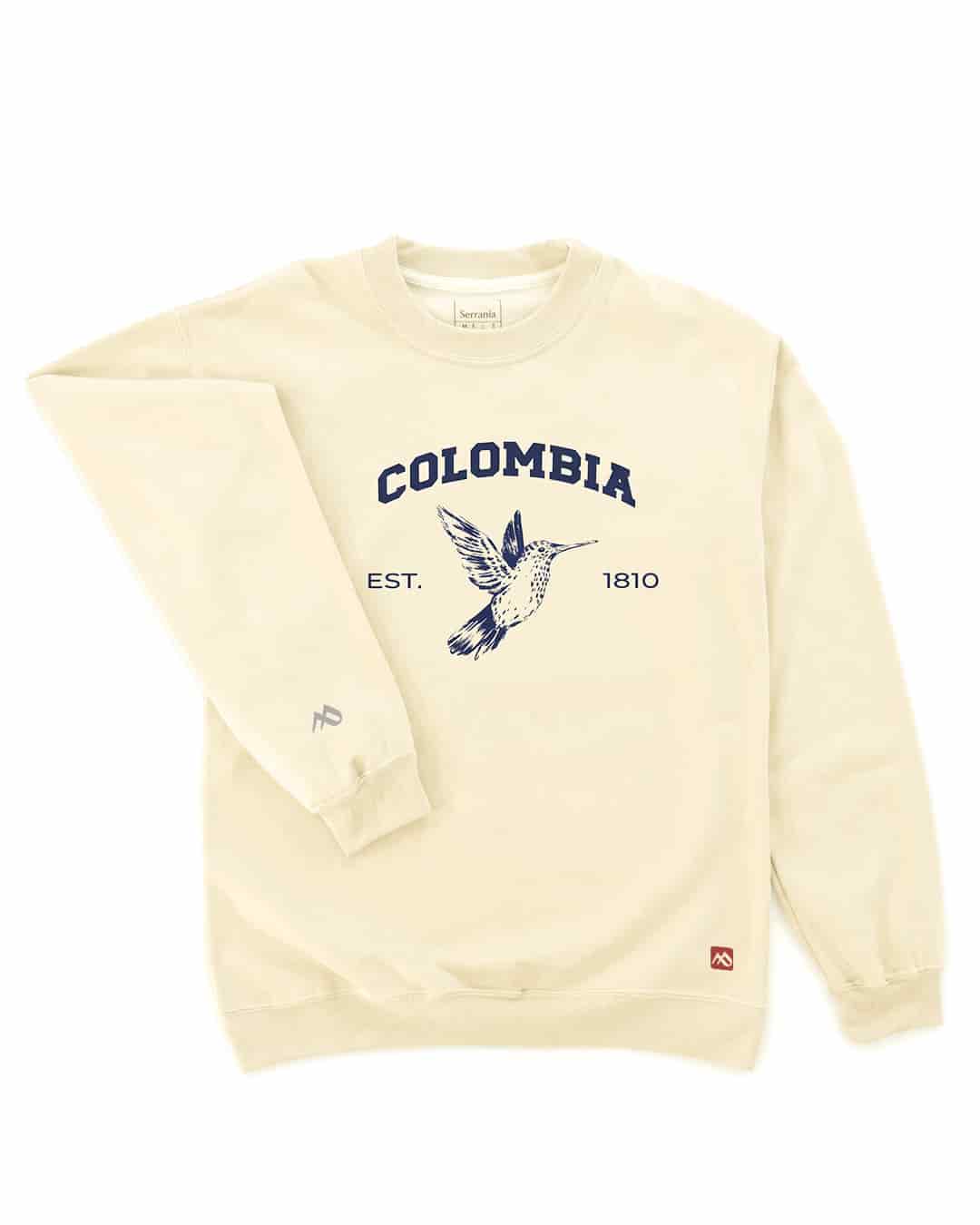 Buzo Unisex Colibrí Marfil - miniatura 2