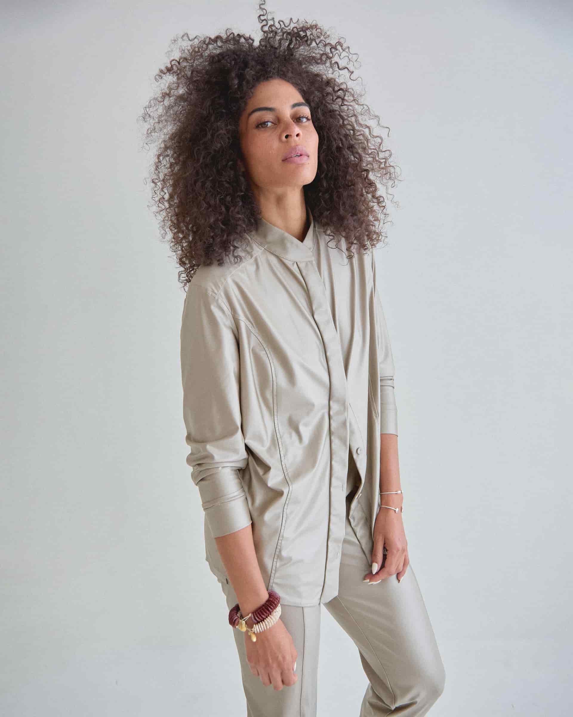 Camisa Tech Fresh Champaña LUCIDO - miniatura 1