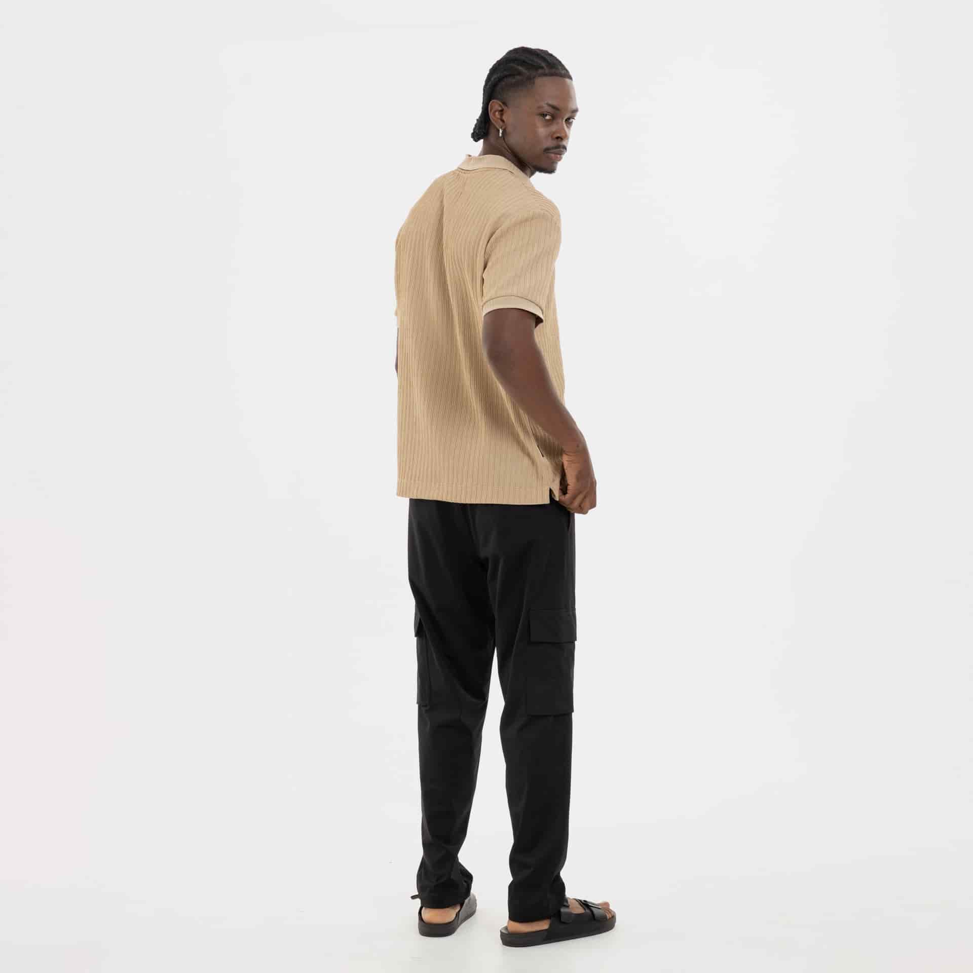 Refined Polo Knit Kaki - miniatura 5