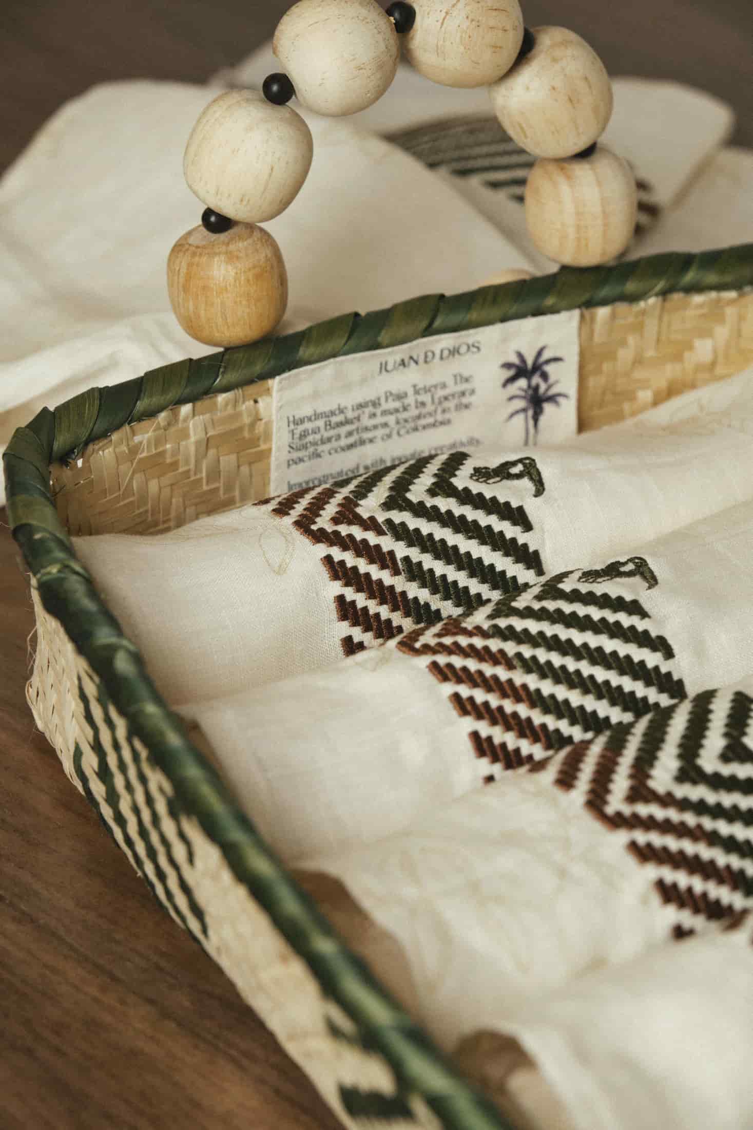 Egua Embrodered Linen Towels / Set of 2 - miniatura 3