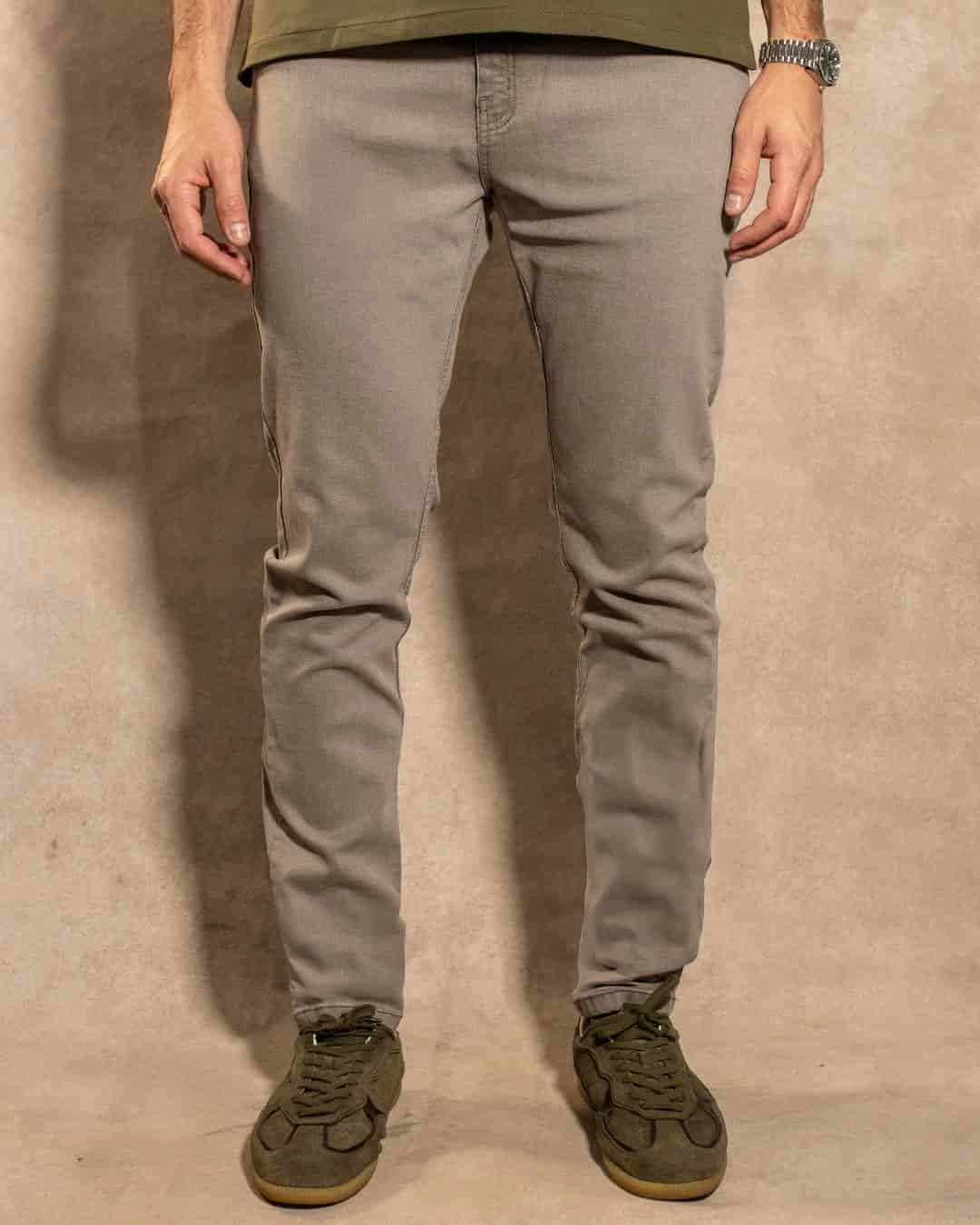 Jean Elastico Gris Claro - Slim Fit - miniatura 4