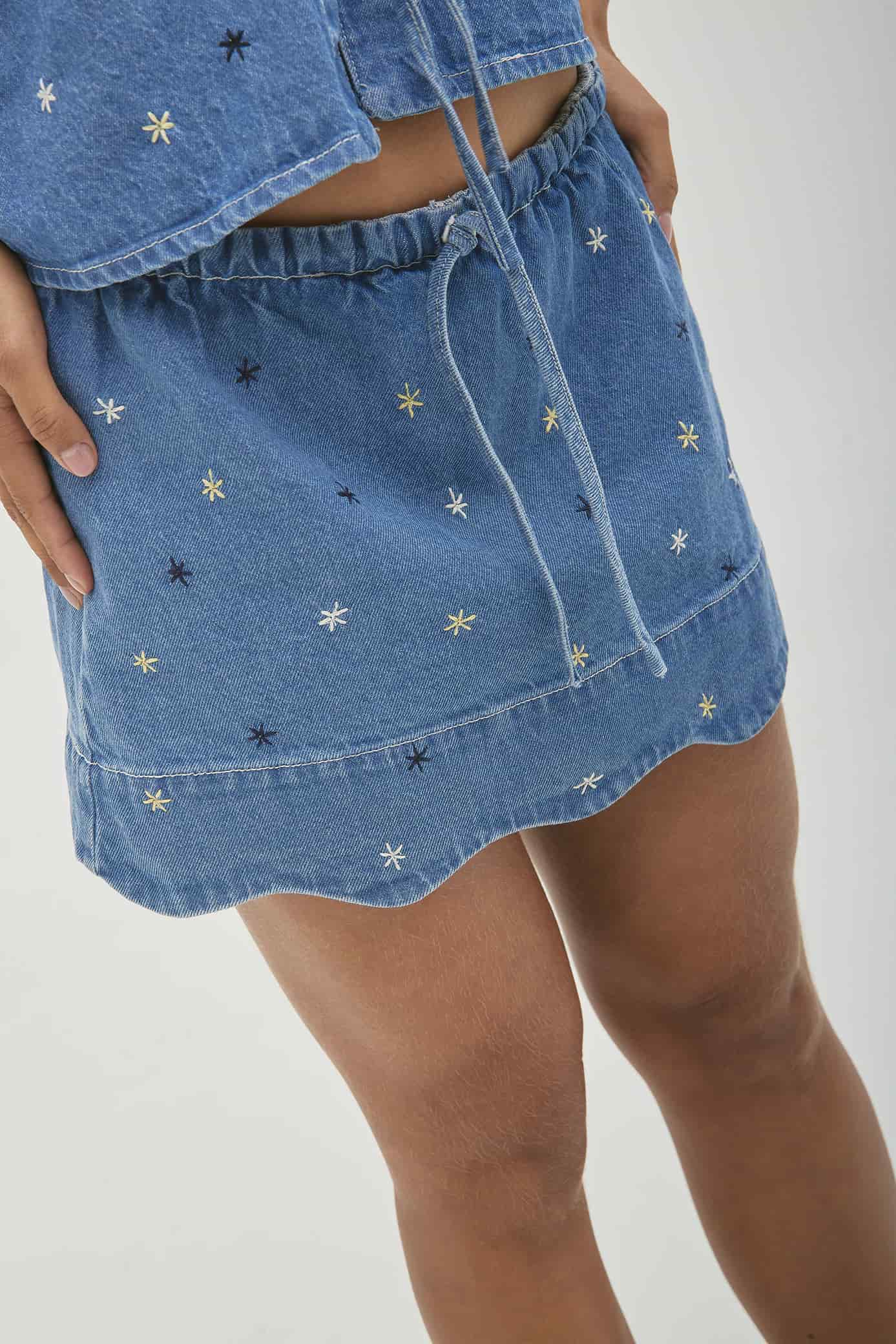 Falda Short Marea Denim - miniatura 4