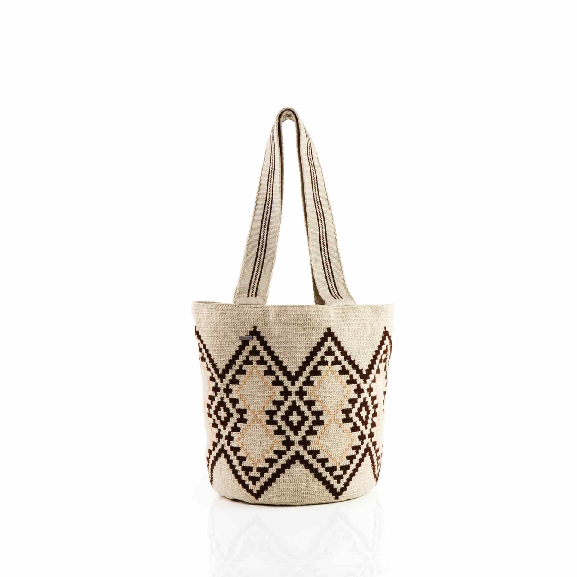 Bolso de Playa Wayuu Arena/Marrón - miniatura 2