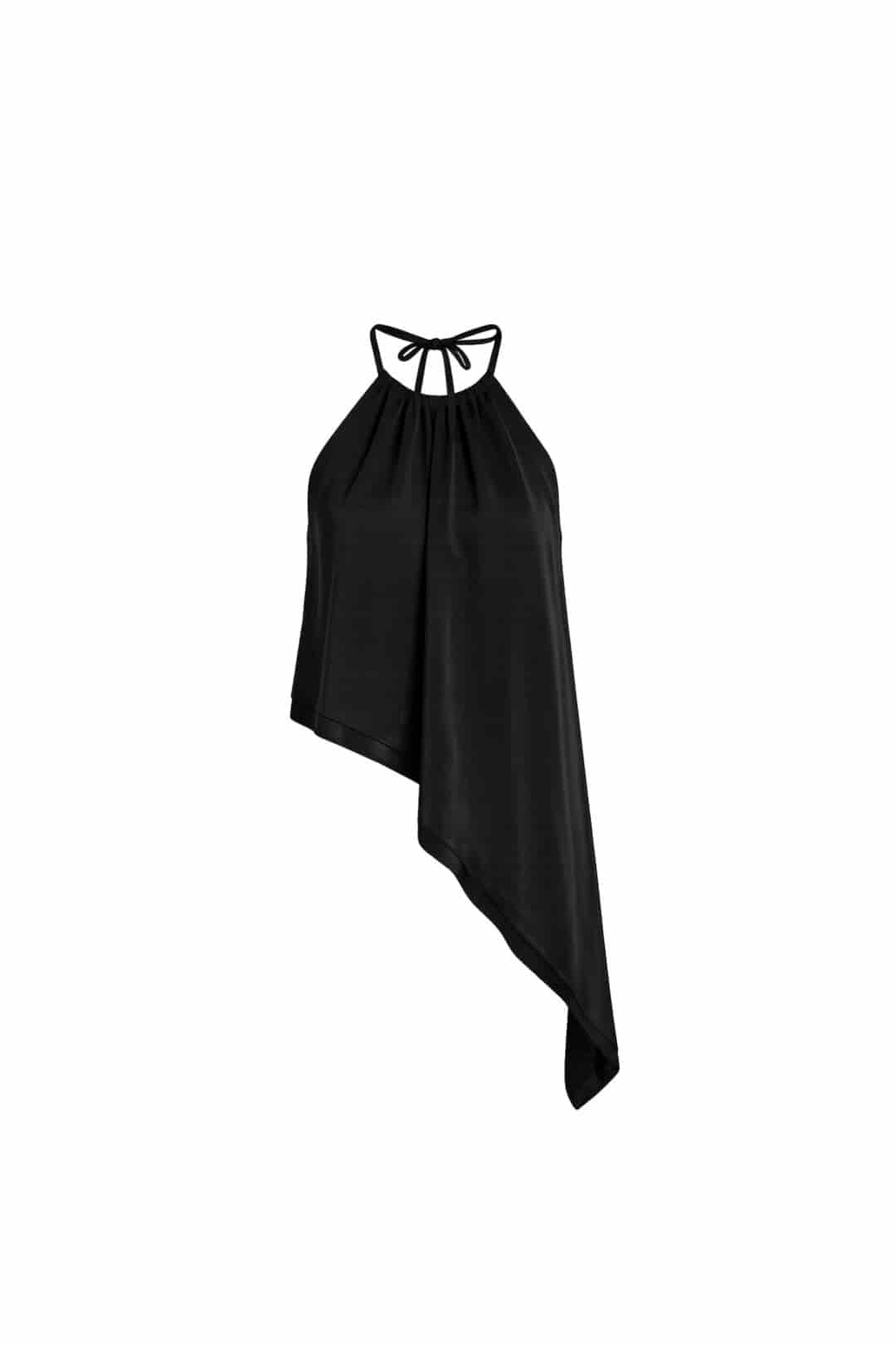 AMAL BACKLESS TOP - BLACK - miniatura 2