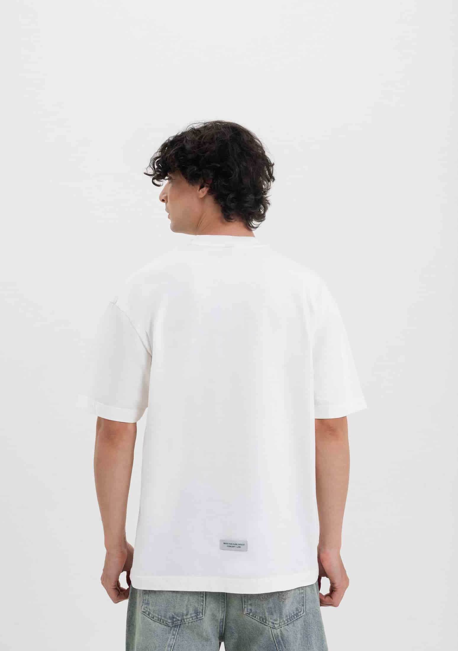 Across The Lines White Key T-Shirt - miniatura 3