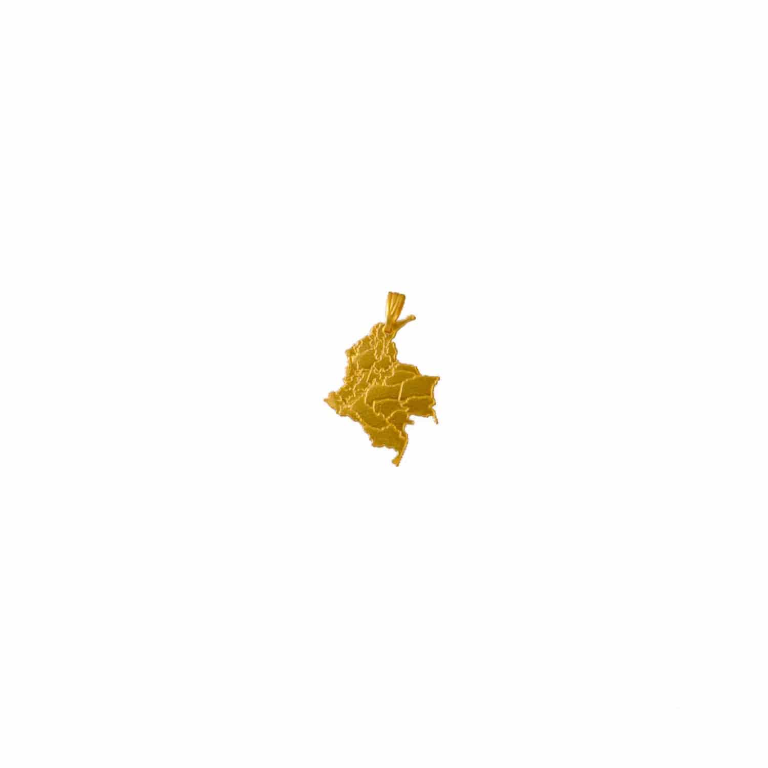 Dije mapa de Colombia con departamentos - miniatura 1