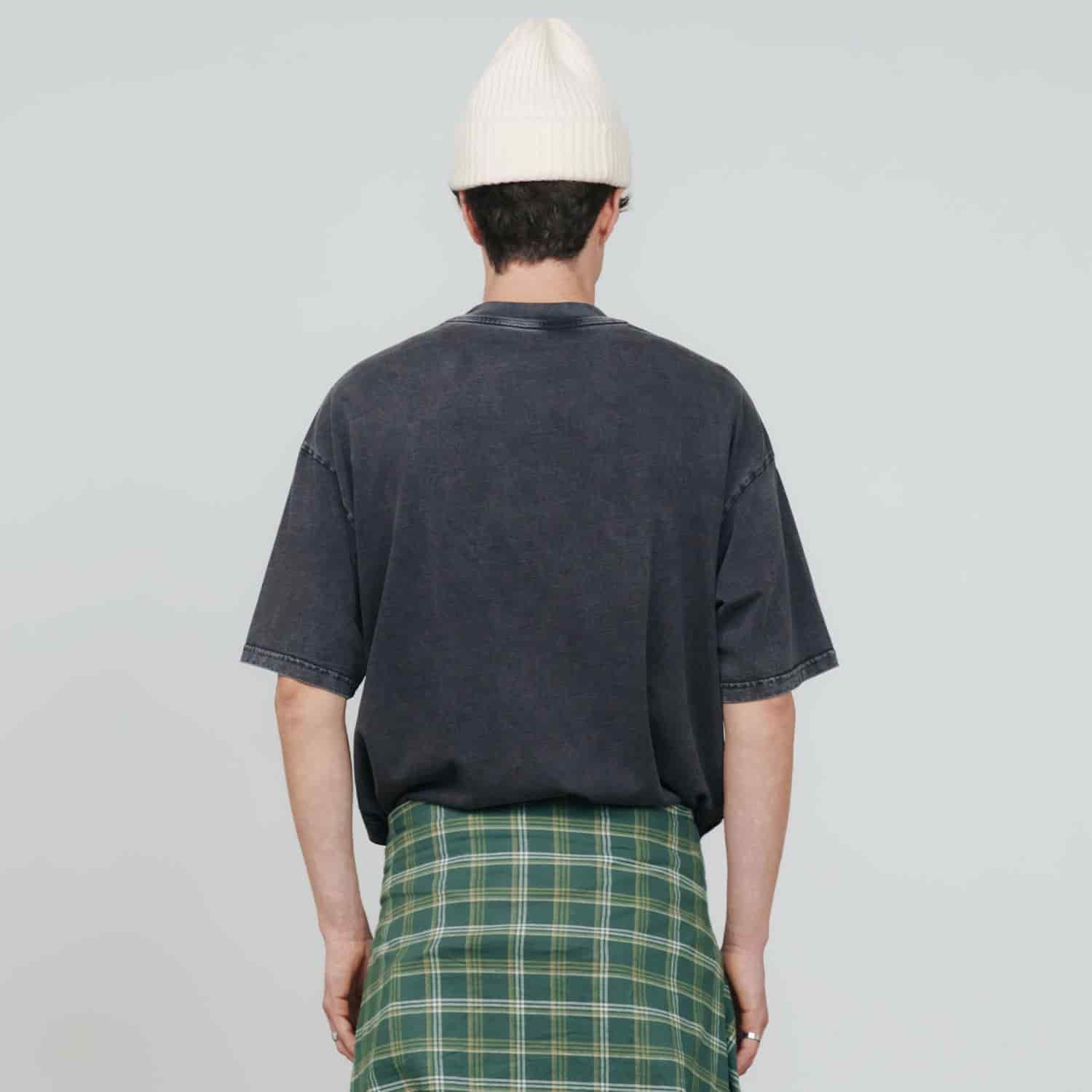 Shadow Oversized T-Shirt - Washed Black - miniatura 3