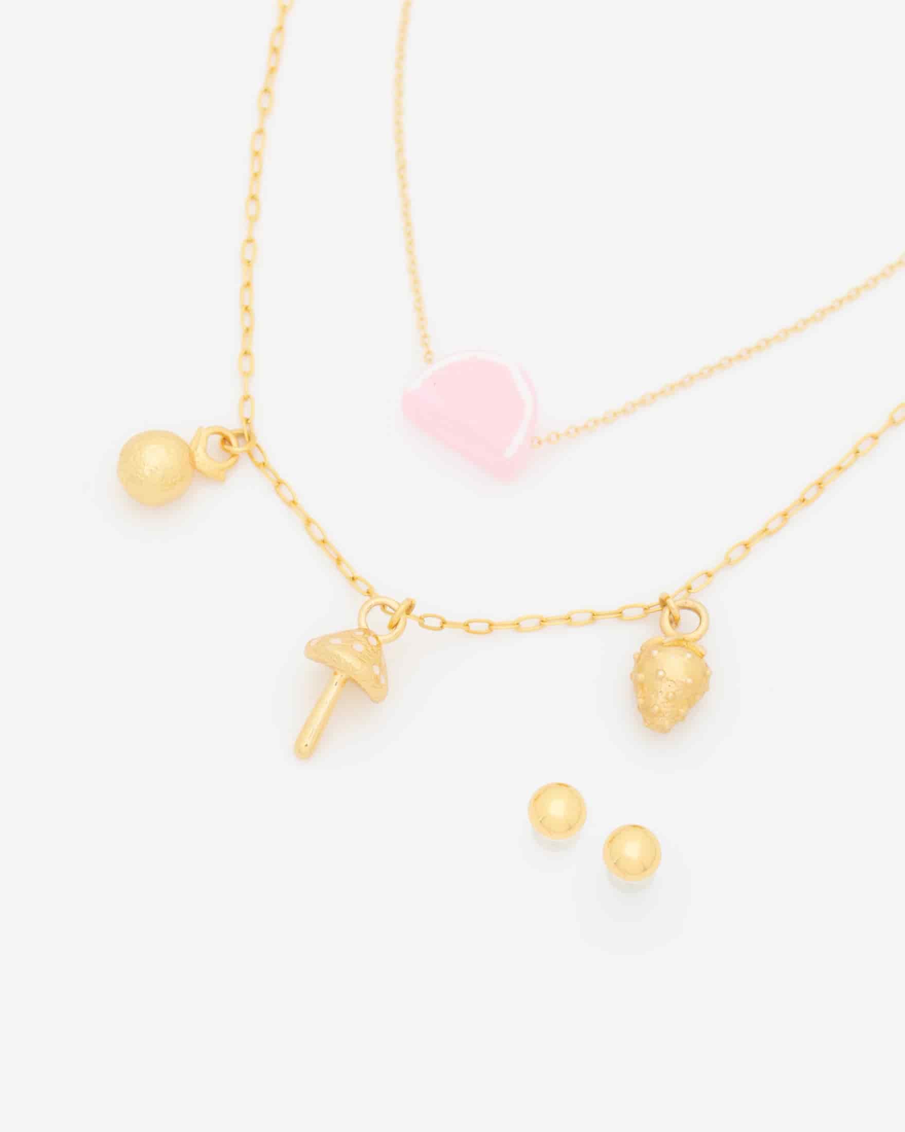 Set X2 Collares Frutas + Aretes - miniatura 1